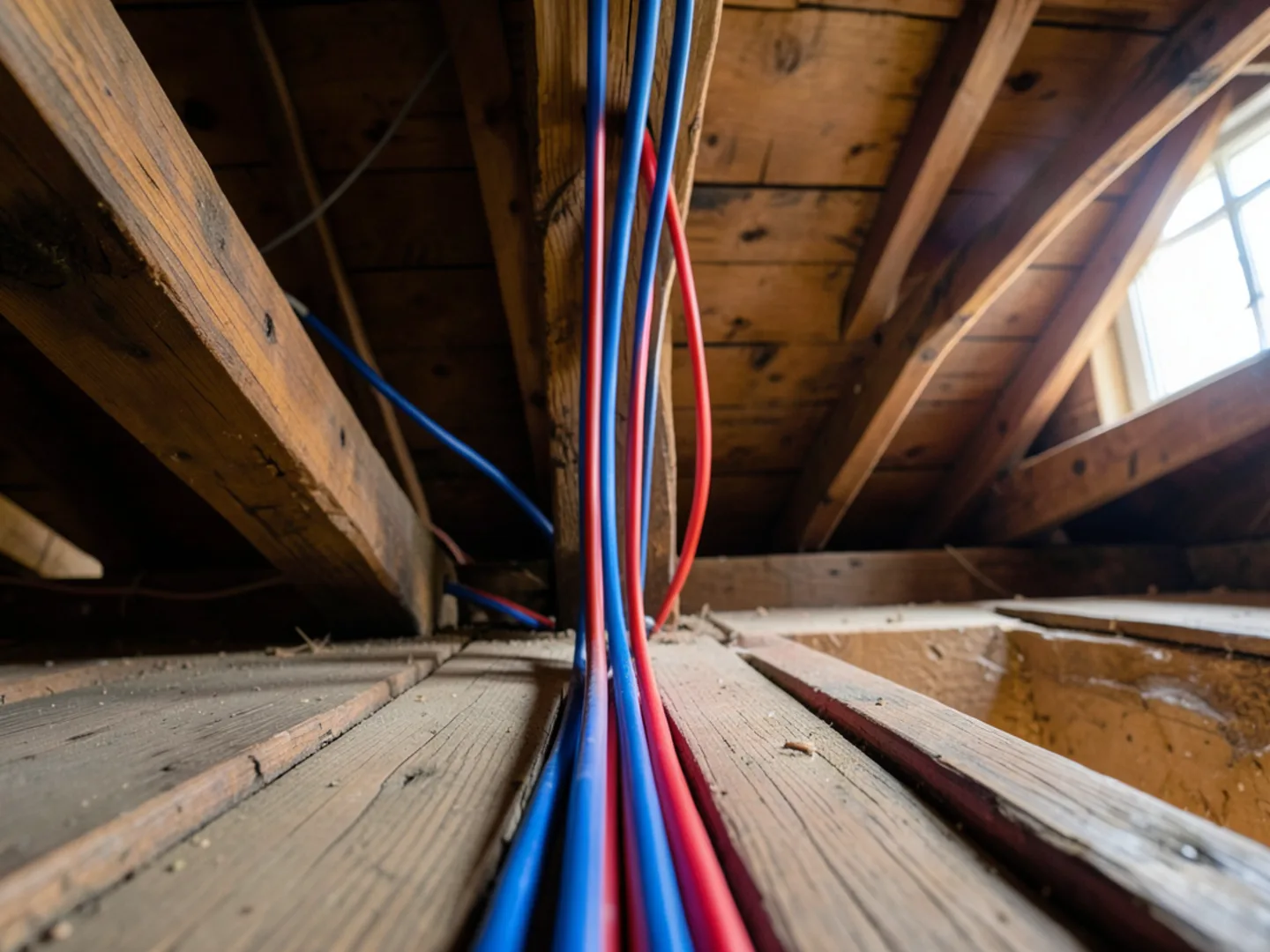 Plumber servicing a residential water heating or piping system in Annville, PA