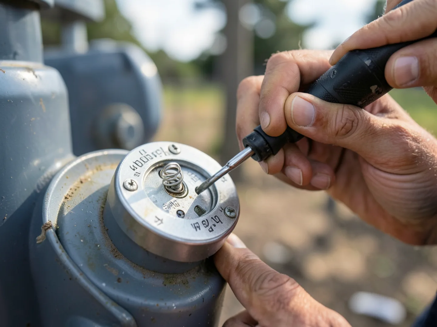 Plumber servicing a residential water heating or piping system in Richland, PA