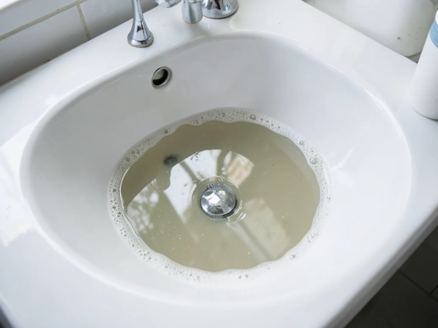 Plumber diagnosing drain cleaning issue with professional testing tools in Lebanon County