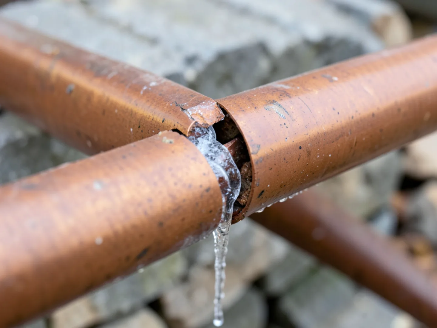 Plumber diagnosing frozen pipe repair issue with professional testing tools in Lebanon County