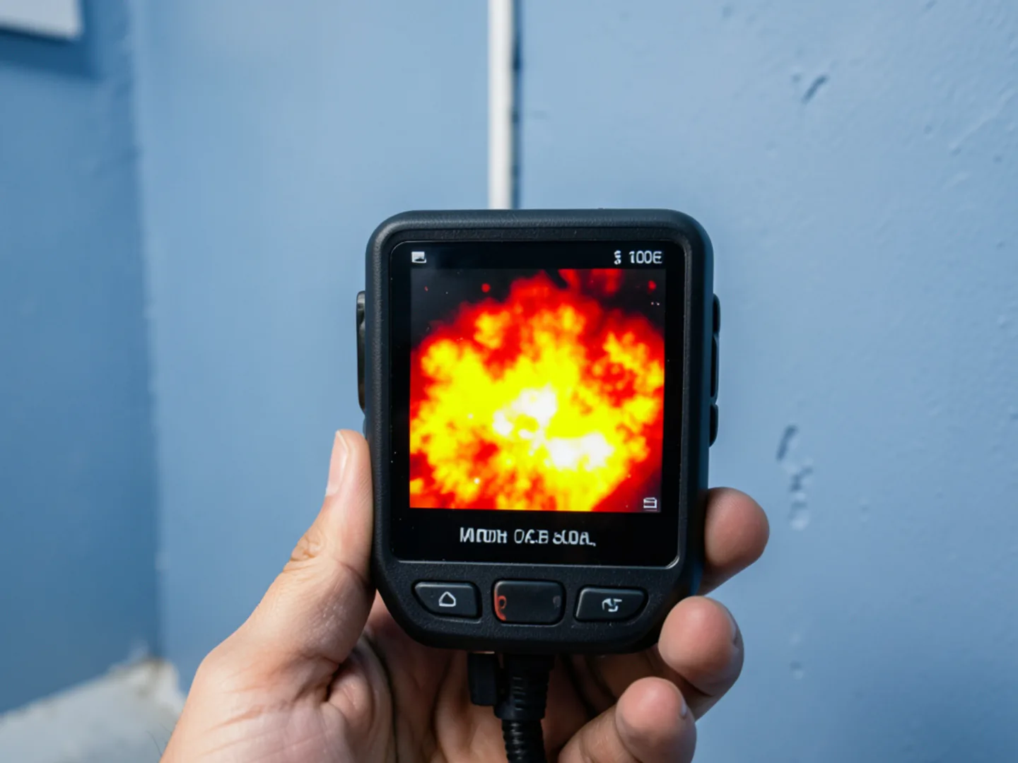 Plumber diagnosing leak detection issue with professional testing tools in Lebanon County