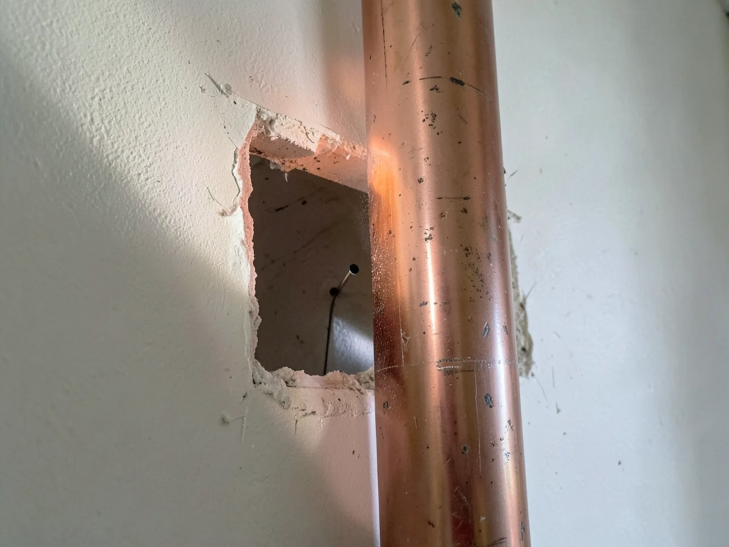Testing repaired plumbing under full static working pressure in South Lebanon