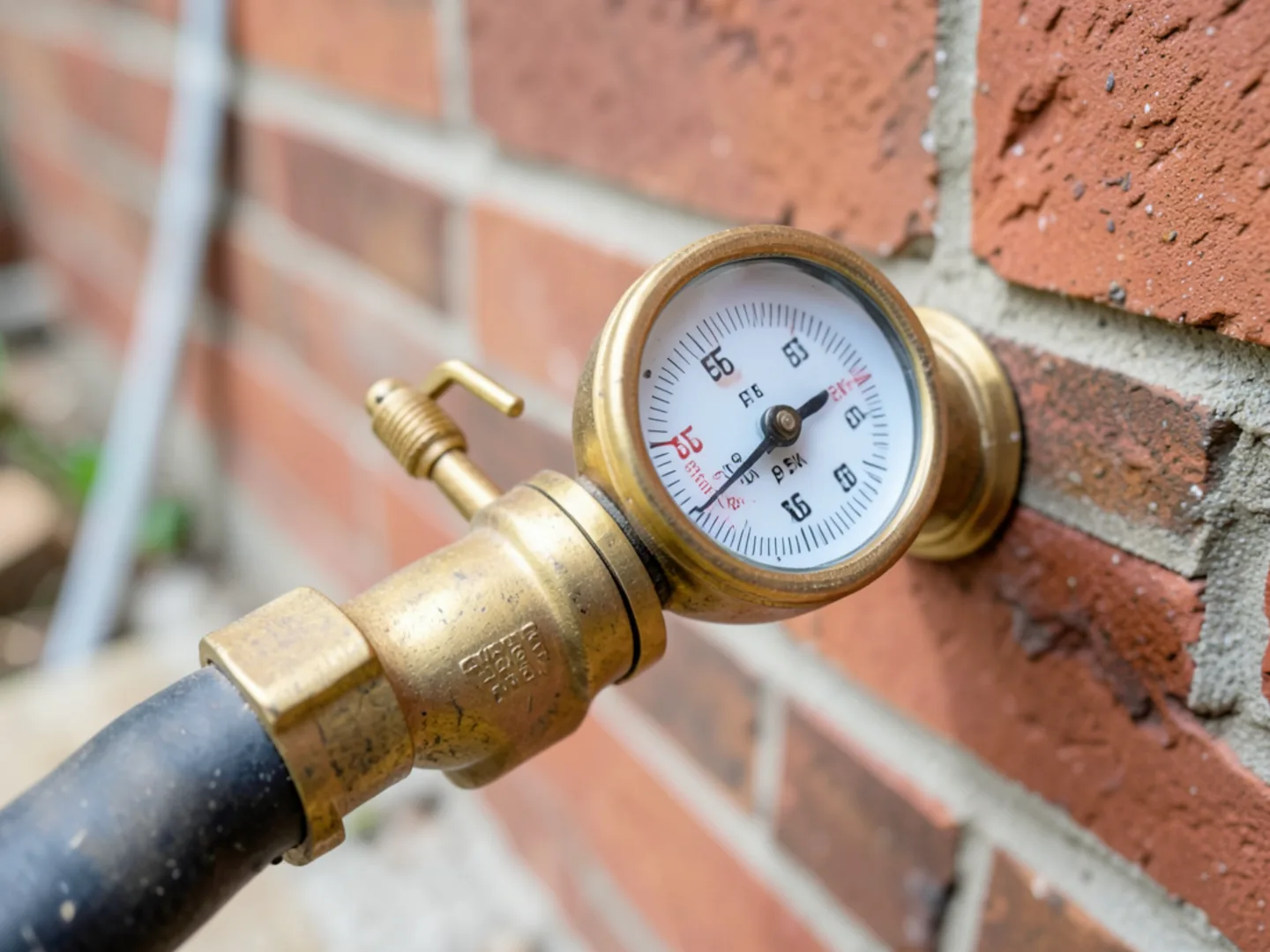 Plumber diagnosing plumbing inspection issue with professional testing tools in Lebanon County