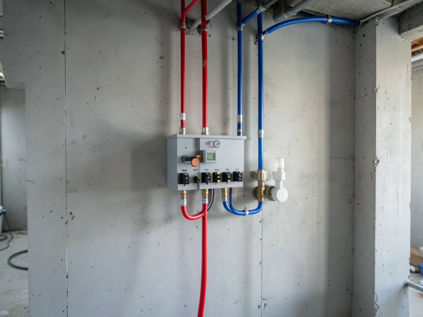 Technician installing quality replacement components for whole-home repiping