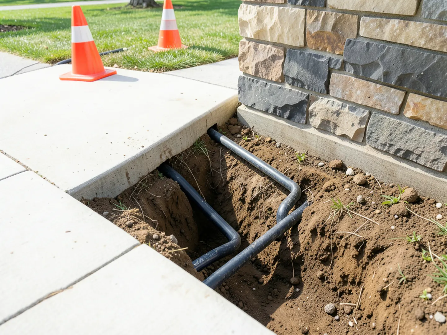 Plumber diagnosing water line repair issue with professional testing tools in Lebanon County